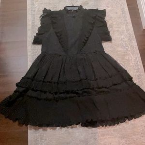 gorgeous Kate Spade ruffle dress. Never worn! Beautiful detailing throughout.